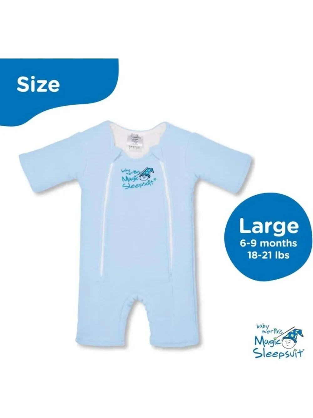 Cozy Magic Sleepsuit for Baby Girls, Size Large (18-21 lbs), Sleep Safety
